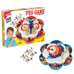 Eğitici Çivi Oyunu 260 Parça Eğitici Setler, Lego Oyuncak Dede Toys