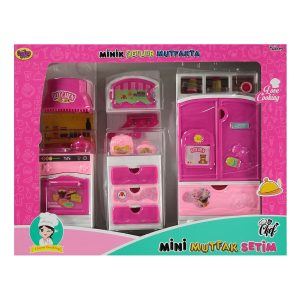 Oydaş Oyuncak Oydaş Oyuncak Minik Şefler 3'Lü Mutfak Seti Fuşya